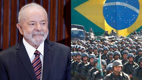 Lula Da Silva ha manifestado la complicidad militar que hubo en el asalto a Brasilia. Foto: AFP.