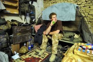 El príncipe Harry, de Inglaterra, estuvo como combatiente de las tropas británicas en Afganistán durante 10 semanas. Foto: AP