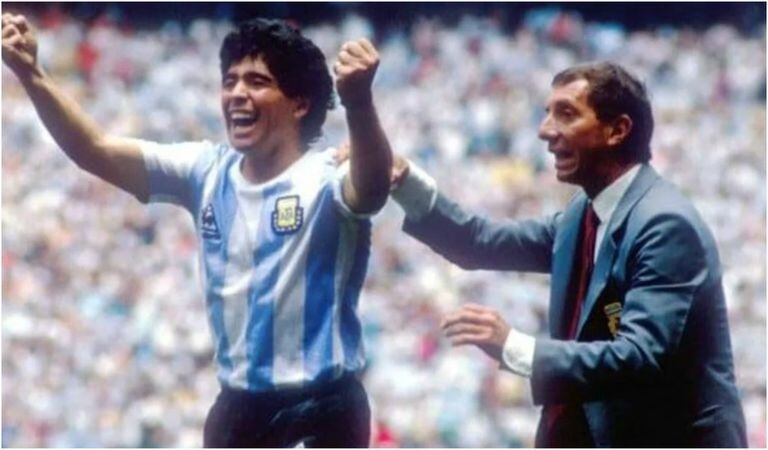 Maradona y Bilardo en México 86