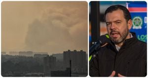 El alcalde de Bogotá, Carlos Fernando Galán, habla del humo en la ciudad en la tarde de este martes 5 de marzo.