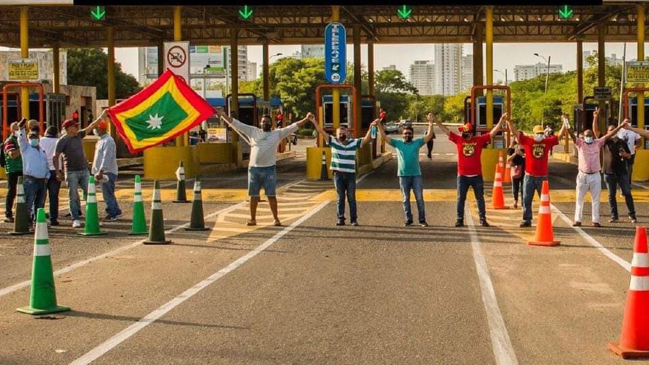 Grupos de ciudadanos han convocado a diferentes protestas contra el cobro de los peajes en Cartagena.