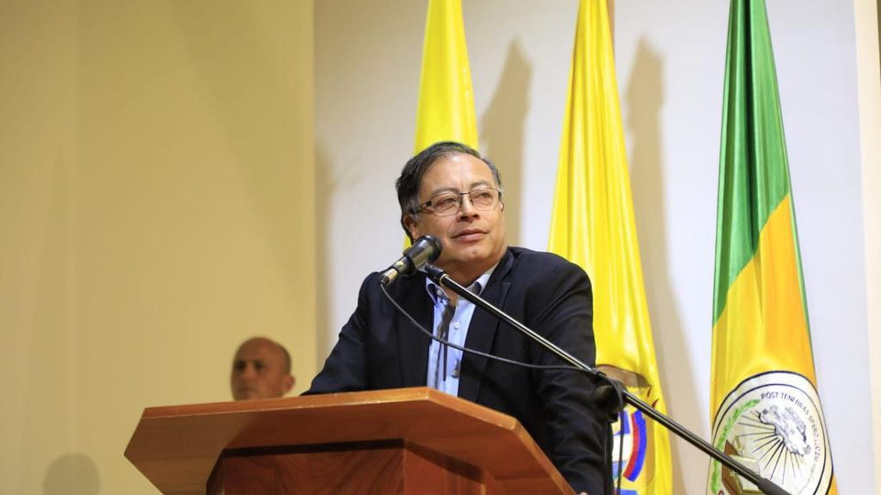 Gustavo Petro en la Universidad Externado de Colombia. 26/07/2022.