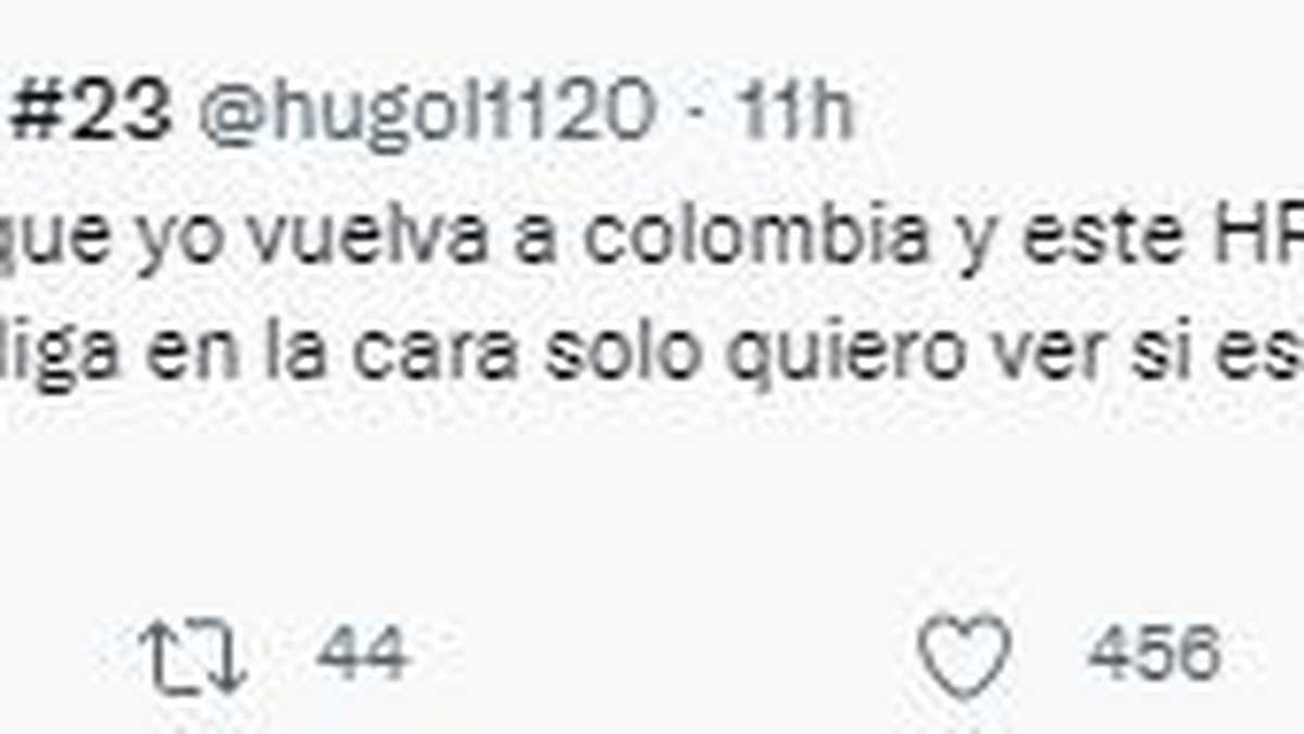Este fue el tweet eliminado de la cuenta oficial de Hugo Rodallega