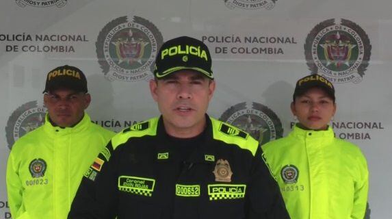 El coronel Edwin Rojas Chisco, comandante del Departamento de Policía de Nariño.