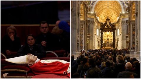 Segundo día de velación de Benedicto XVI.
