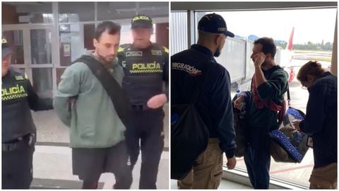 Expulsan del país al canadiense que golpeó brutalmente al policía en el aeropuerto El Dorado