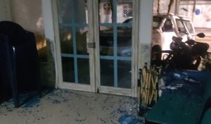 Cuantiosos daños materiales dejó el atentado terrorista en Saravena, Arauca