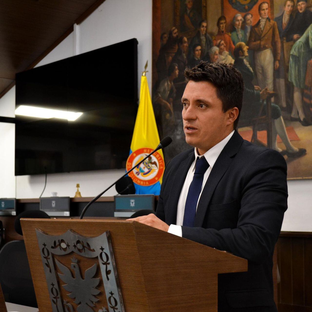 Concejal de Bogotá Julián Espinosa, de la Alianza Verde.