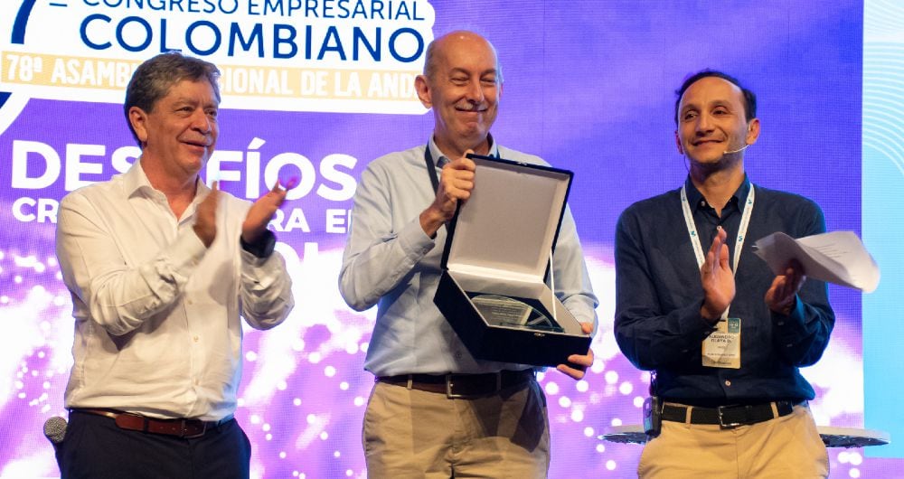 Premiación de Nutresa como la empresa más innovadora del país en 2022, durante la Asamblea de la Andi en Cartagena.