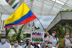 "Marcha del Silencio" antes de la huelga nacional de mañana el 25 de mayo de 2021 en Cali, Colombia. Cali
Foto Jamir Mina