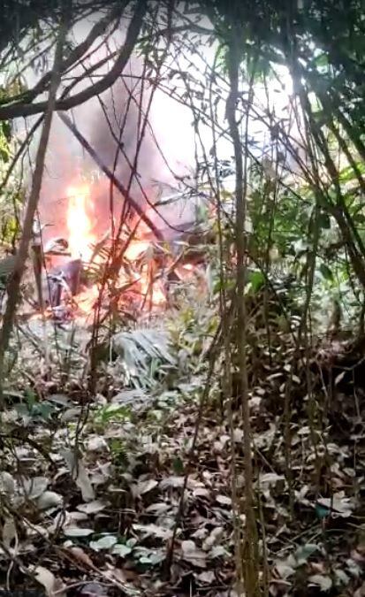 Atención: cayó un helicóptero del Ejército en zona urbana de Quibdó, Chocó.