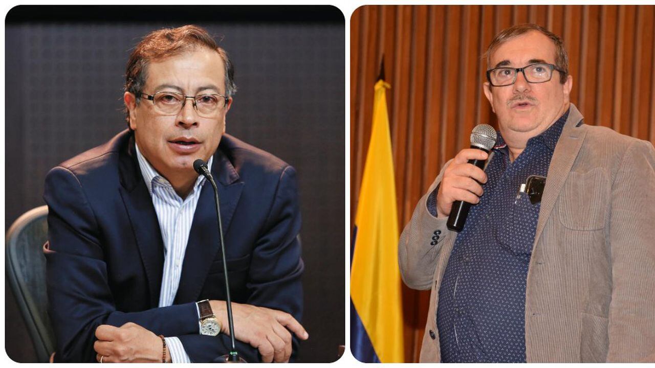 Gustavo Petro y Rodrigo Londoño.