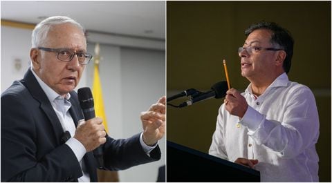Presidente Gustavo Petro y el ministro de Salud Guillermo Alfonso Jaramillo