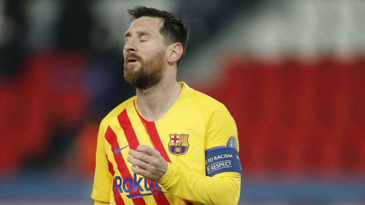 Lionel Messi se despide de la Champions al iguala a uno con Paris Saint German. Foto: AP/Christophe Ena
