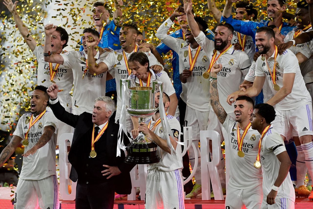 Esta es la Copa del Rey número 20 en la historia del Real Madrid. Foto: AFP.