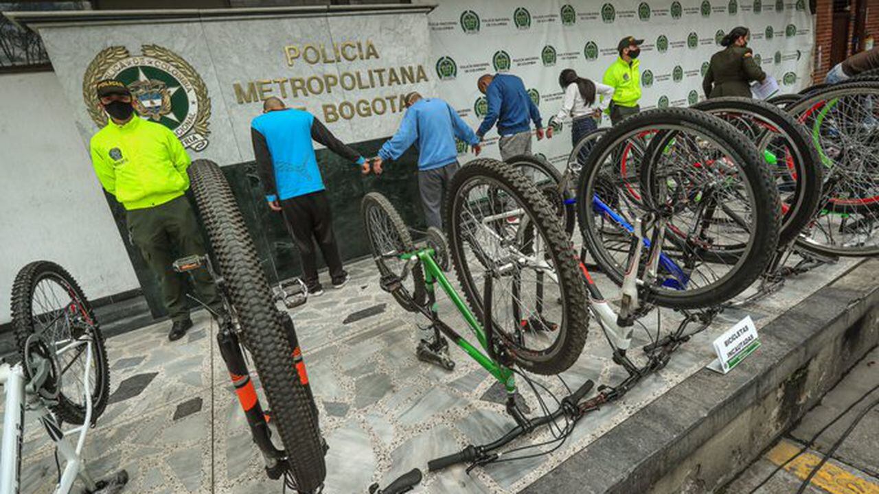 Robo de bicicletas en Bogotá.