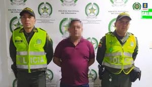 Ernesto Ascue Boyocue, alias El Cuñado, fue capturado por agentes del Gaula de la Policía.