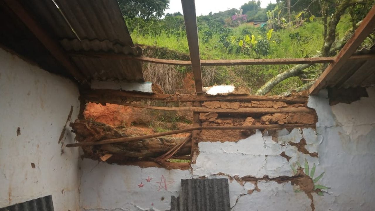 Afectaciones por temporada de lluvias en Betulia, Antioquia.