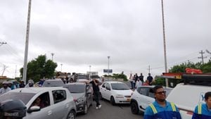 Varias zonas han sido bloqueadas en Barranquilla.