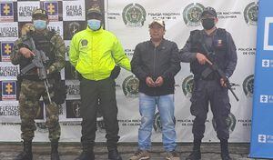 Alias Mario fue capturado por las autoridades colombianas