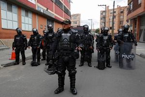 Comando de Policia ESMAD Policia Nacional en Bogota
Mayo 26 del 2021
Foto Guillermo Torres Reina / Semana