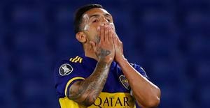 Carlos Tévez. jugador de Boca Juniors
