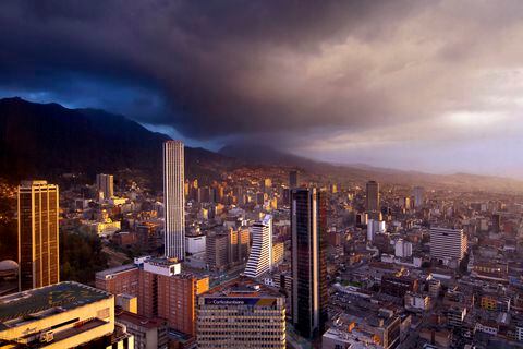 atardecer en Bogotá. Panorámica Bogotá