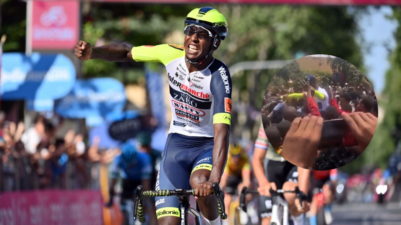 El ciclista africano logró la primera victoria para su país en toda la historia del Giro de Italia.