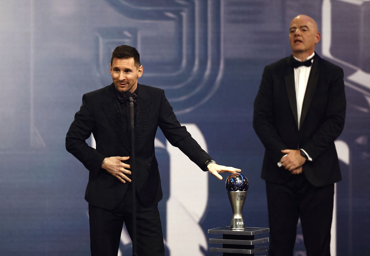 Lionel Messi, ganador de los premios The Best por el año 2022.