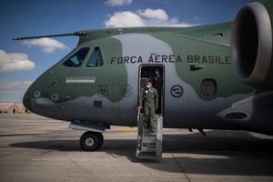 Avión KC390 de la Fuerza Aérea del Brasil