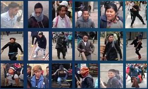 Estas son las fotos de los indígenas embera que protagonizaron hechos violentos en el centro de Bogotá. Se ofrece recompensa.