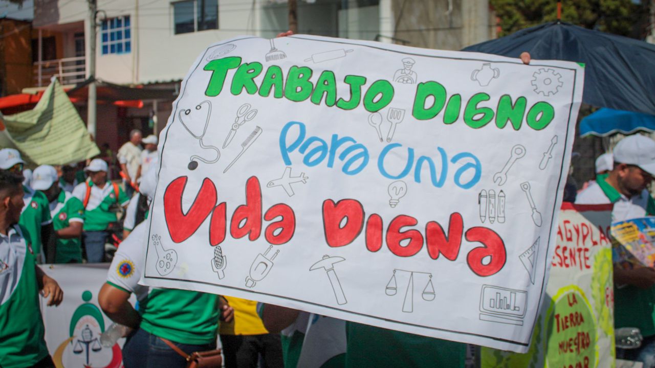 Marcha del 1.º de mayo en Cartagena