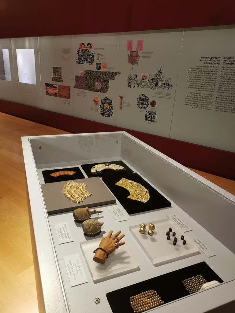 Imagen de la exposición La Sacerdotisa de Chornancap en el Museo del Oro. Cortesía del Banco de la República