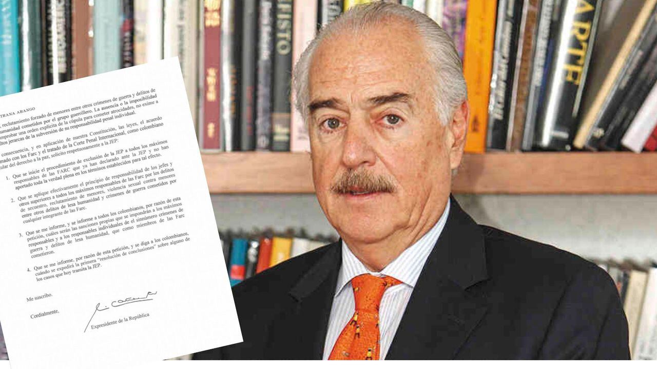 Carta de Andrés Pastrana a  la JEP
