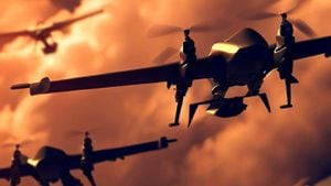 En las guerras modernas se usan los drones como un recurso para atacar al enemigo.