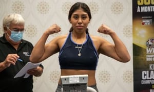 La boxeadora mexicana Jeanette Zacarías.