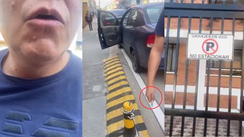 Hombre agredió a mujer que le reclamó por estacionar mal su vehículo en Bogotá. Foto: Tomado de redes sociales (API)