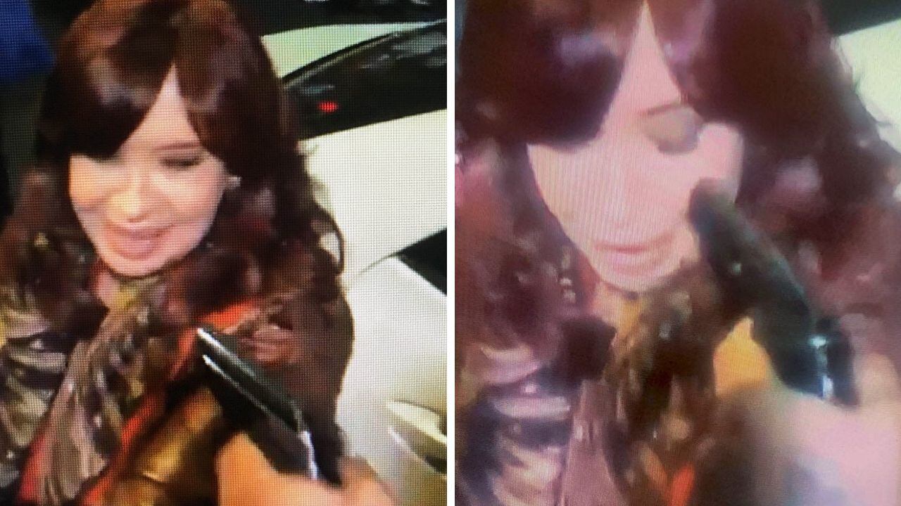 Así le apuntó el atacante a Cristina Fernández de Kirchner