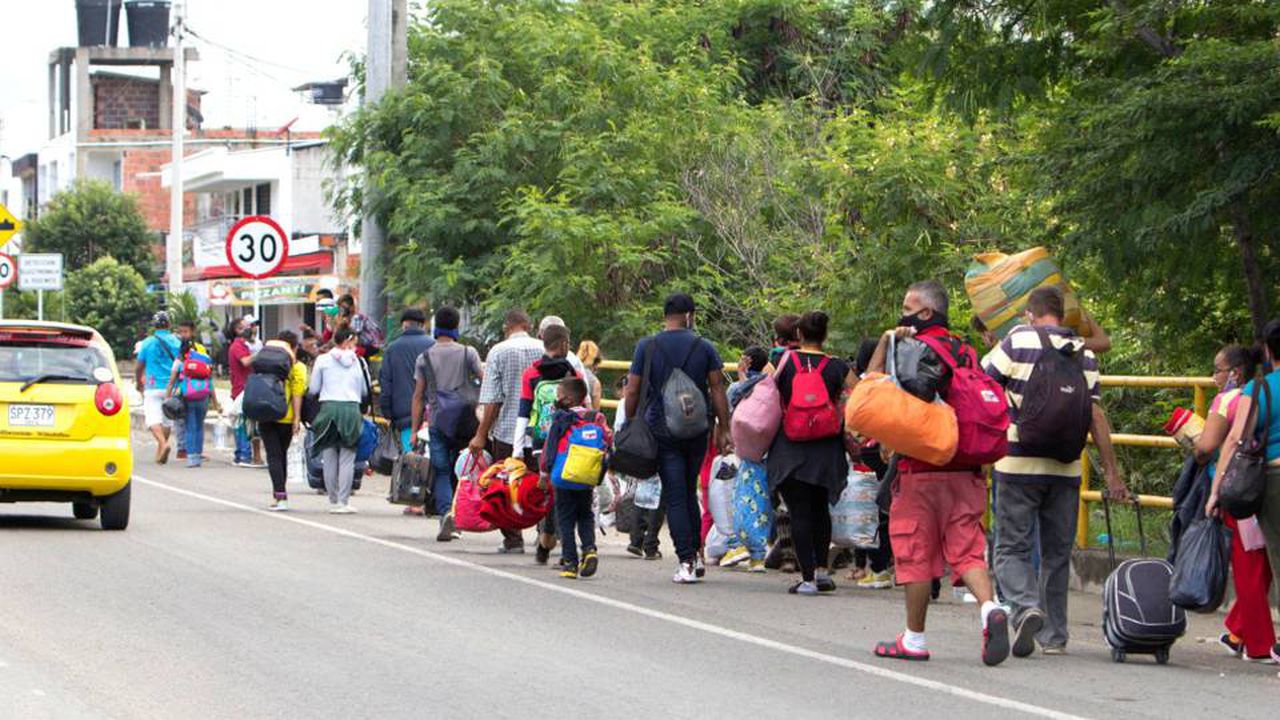 Migrantes venezolanos. Foto: Alfredo Estévez / Semana