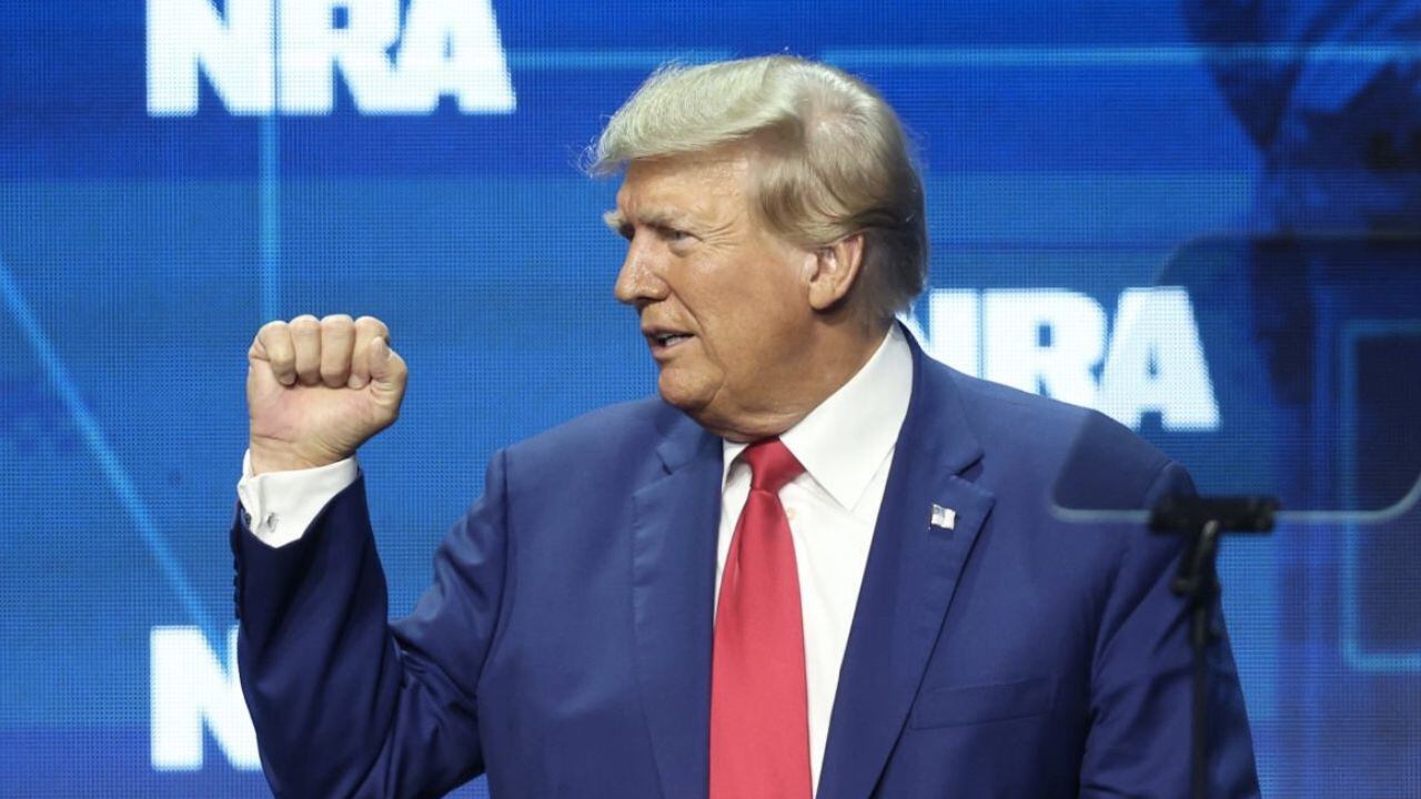 El expresidente de Estados Unidos, Donald Trump, presente en la Convención Anual de la Asociación Nacional del Rifle (NRA, por sus siglas en inglés)