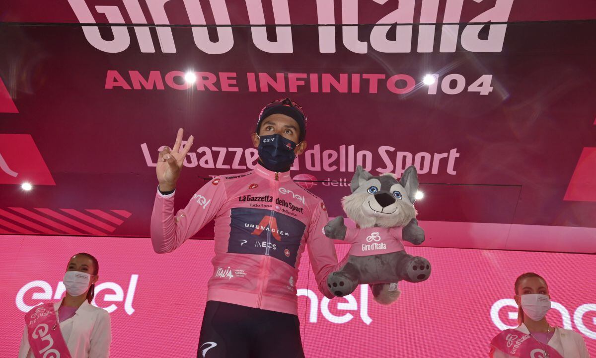 Egan Bernal - Giro de Italia. Foto: Massimo Paolone/LaPresse via AP