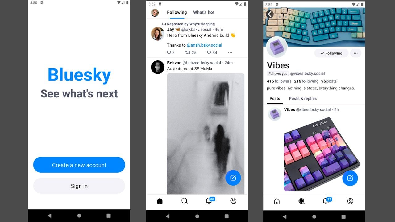 Bluesky es una app para iOS y Android que busca desplazar a Twitter.
