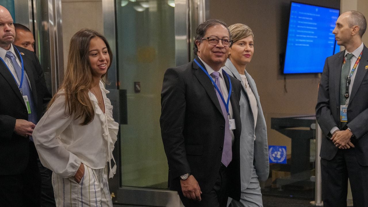 Gustavo Petro a su llegada a la Asamblea General de la ONU.