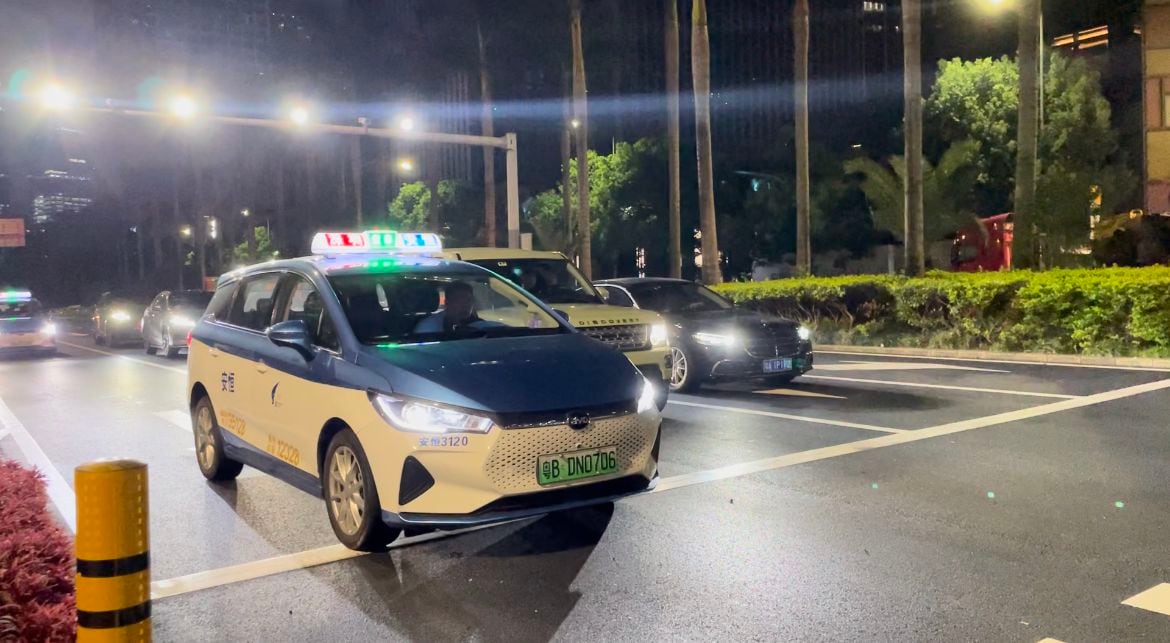 Taxis en Shenzhen.