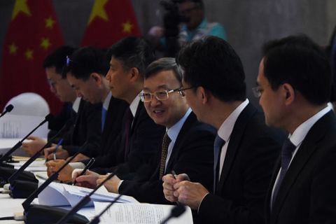 Representantes de los gobiernos de China y Honduras se reunieron en Tegulcigalpa para negociar el TLC. Foto: AFP.