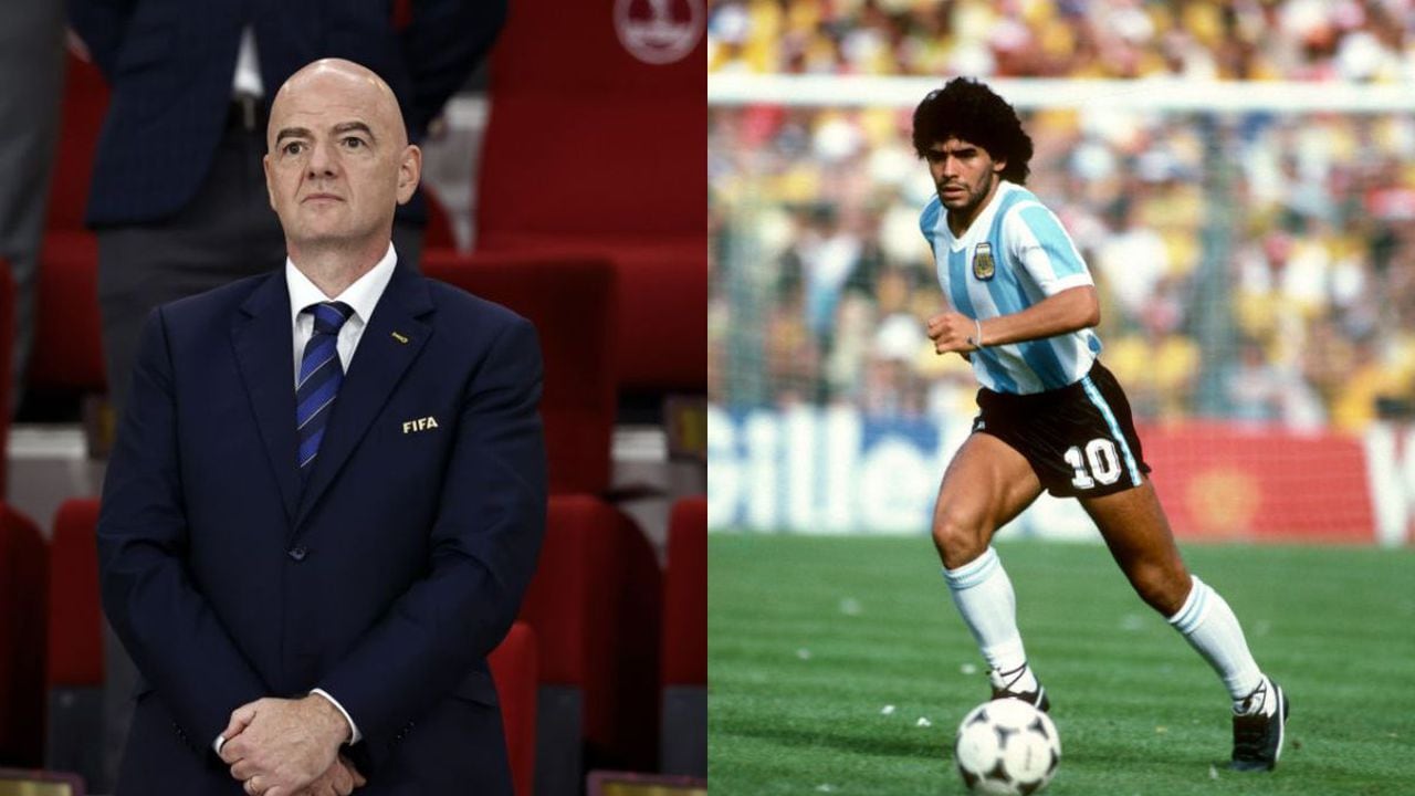 Infantino propone conmemorar a Maradona en cada Mundial.