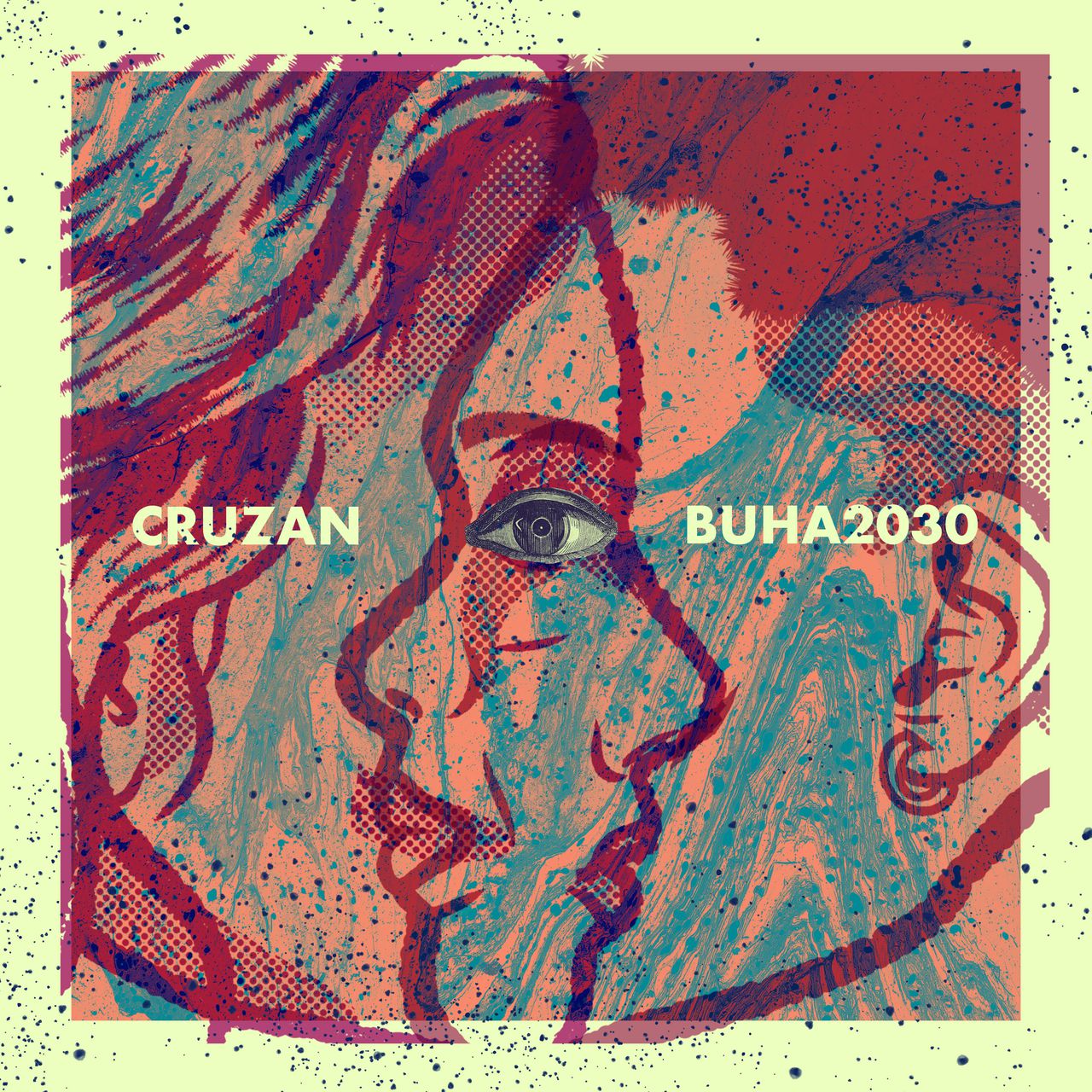 El arte del sencillo "Cruzan", del nuevo disco, es de Diego Portilla (@eslaquer).