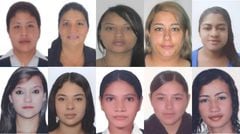 Las diez mujeres más buscadas en Colombia.