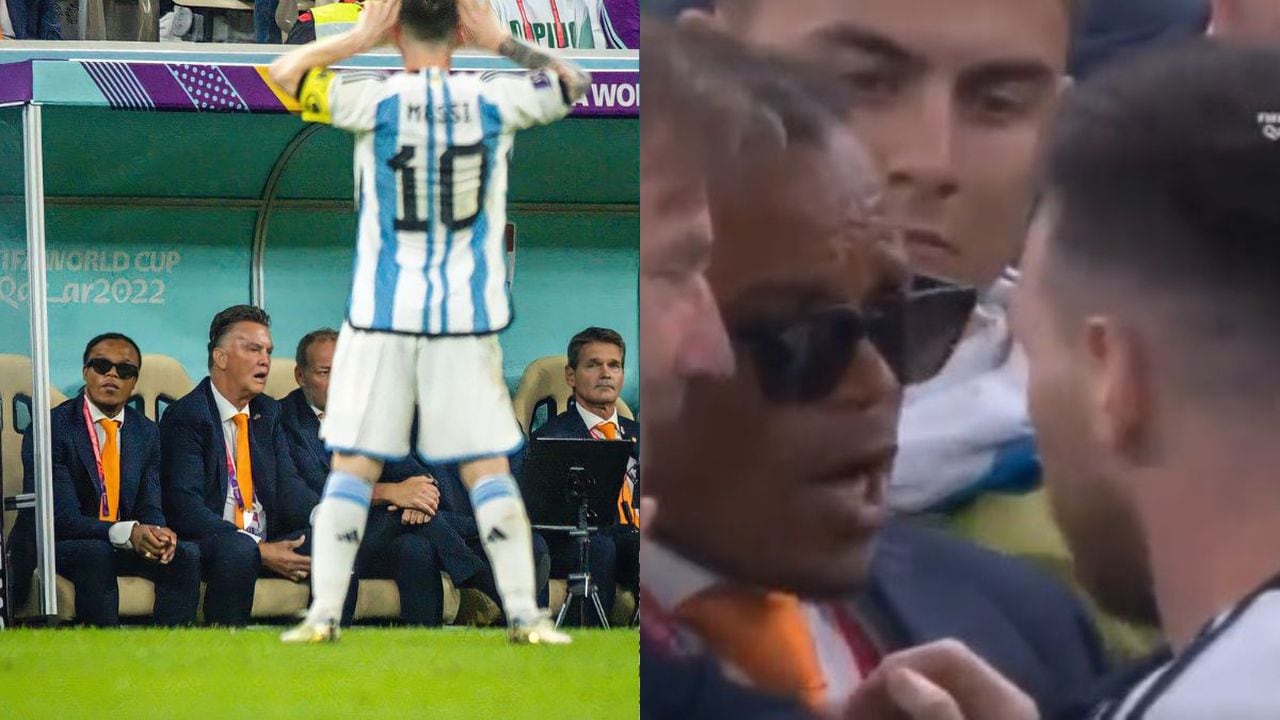 Lionel Messi y Edgar Davids terminaron discutiendo después del partido entre Argentina y Países Bajos.