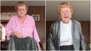 Abuelita compartió el 'outfit' que espera le pongan el día de su funeral. El video tiene más de 30.000 comentarios.